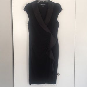 American Living black fancy tuxedo dress nwot 14